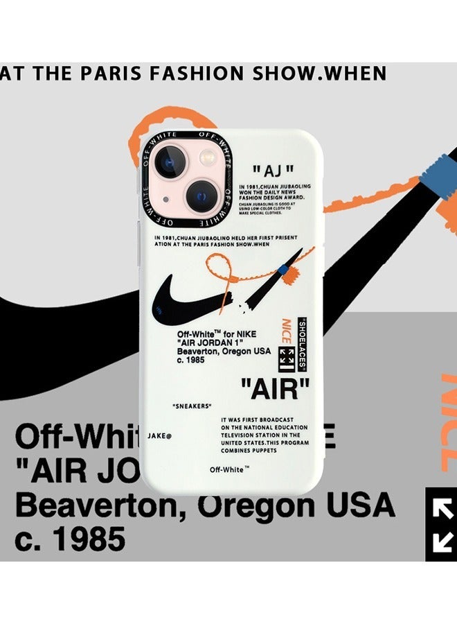 Protective Case Cover For Apple iPhone 15 Nike Off-White Case White