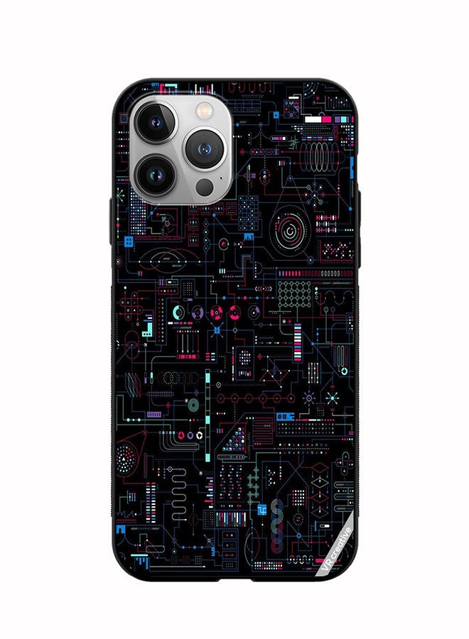 Protective Case Cover For Apple iPhone 11 Pro Max Circuit Board Design Multicolour