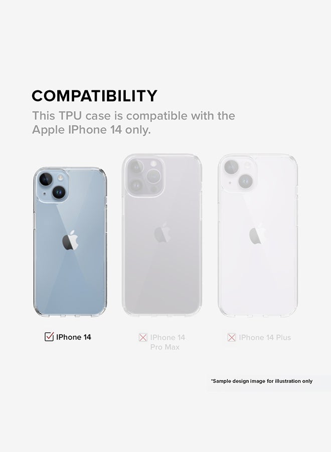 Classic Clear Case for Apple iPhone 15 Hybrid Soft Case Flexible Edges Anti Drop TPU PC Gel Thin Transparent Cover [ Designed for Apple iPhone 15 ] - Poly Lion