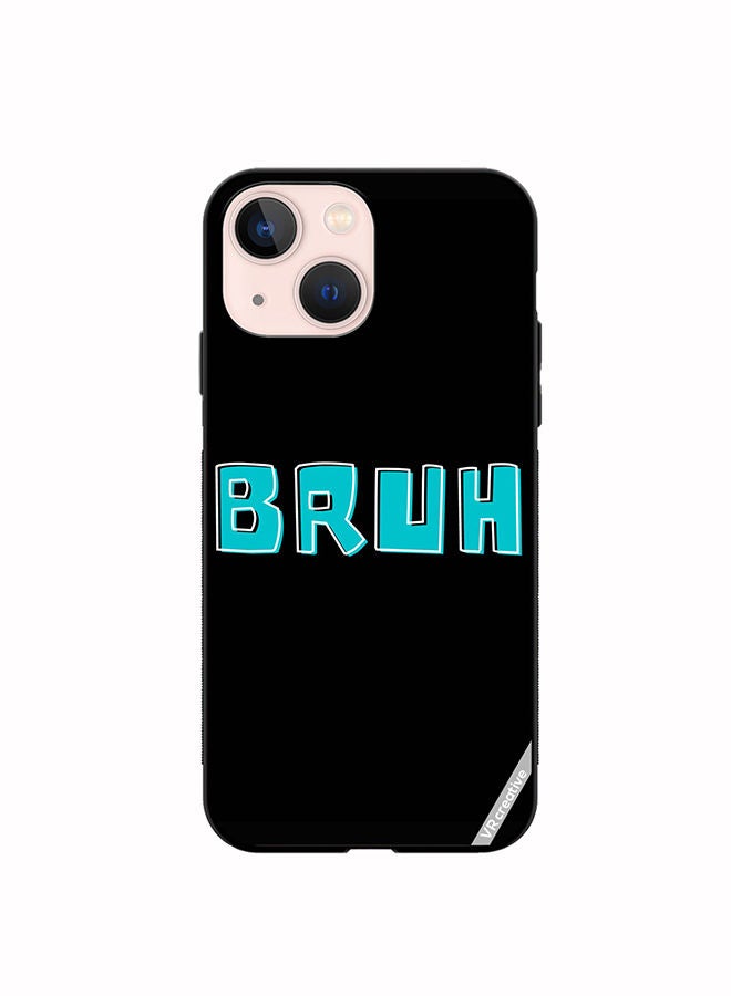 Protective Case Cover For Apple iPhone 13 mini Bruh Design Multicolour