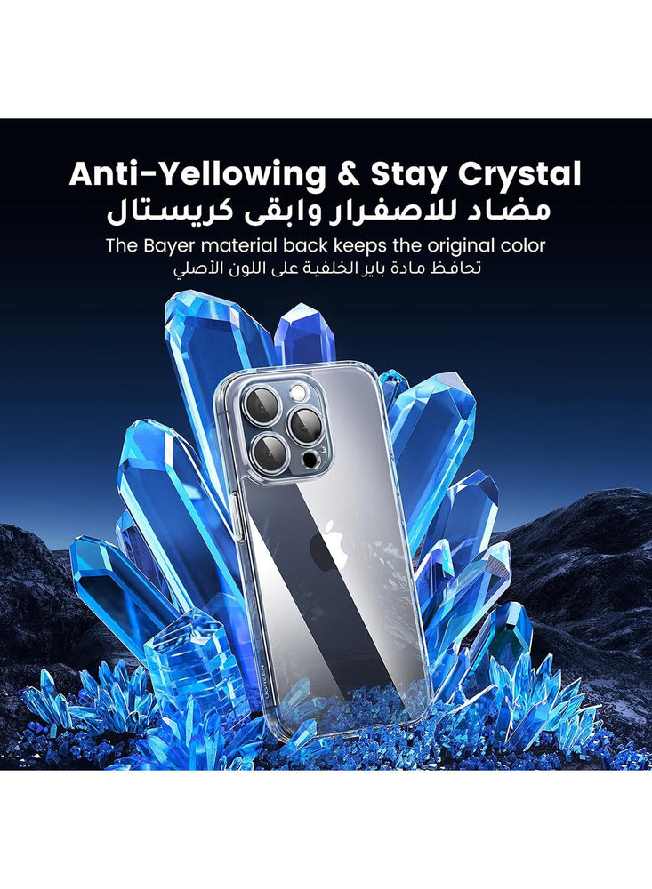 iPhone 15 Pro Case Clear 6.1 inch【Anti-Yellowing】【 Mil-Grade Anti-Drop】iPhone 15 Pro Cover Transparent, Slim Crystal iPhone 15  Pro Case, Full Coverage Lens Protection, Shockproof Anti-Scratch Clear