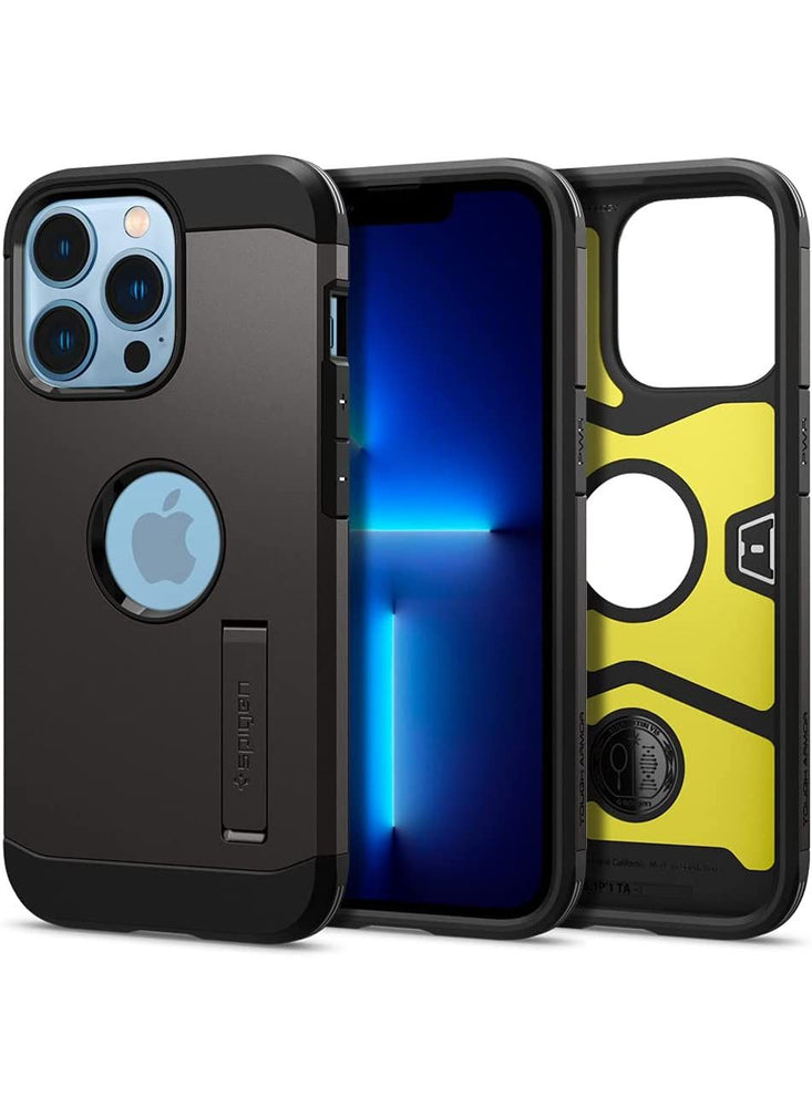 Tough Armor Case Cover with Extreme Impact Foam for iPhone 13 Pro - Gunmetal