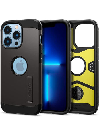 Tough Armor Case Cover with Extreme Impact Foam for iPhone 13 Pro - Gunmetal