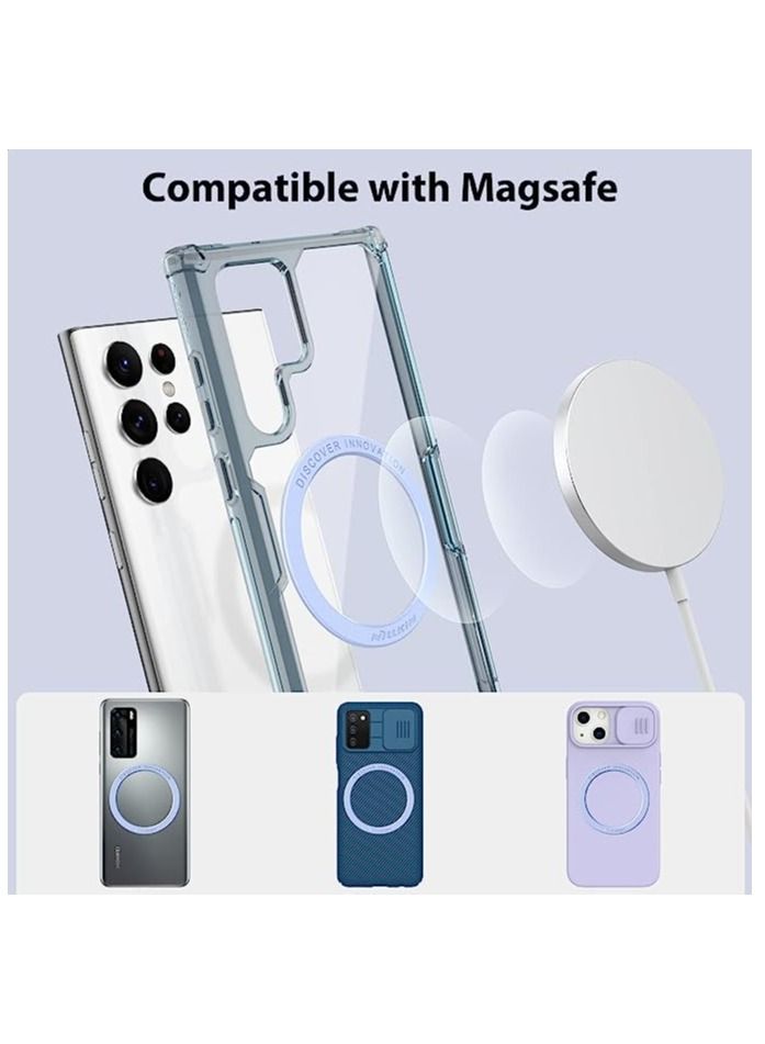 Ring Magnet, Magnetic Phone Sticker for Samsung Galaxy S22 Ultra/S21/S20/Note 20/10/9 Series iPhone 13 Pro Max/13 mini/12/11/XS/8/SE Google Pixel Android Phones 2 Pack