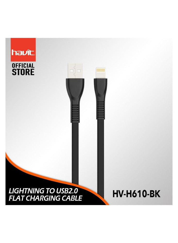 HAVIT LIGHTNING USB CABLE Compitible with APPLE 0.3M - BLACK