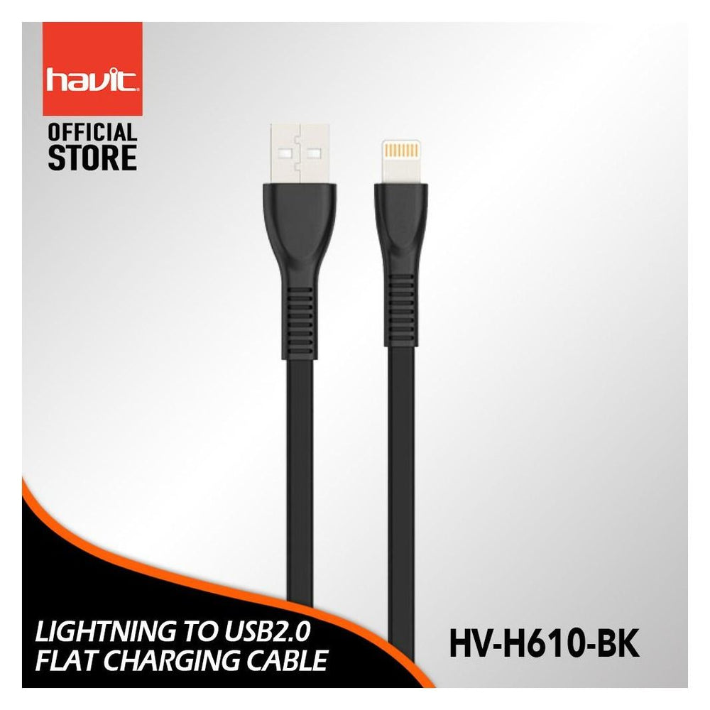 HAVIT LIGHTNING USB CABLE Compitible with APPLE 0.3M - BLACK