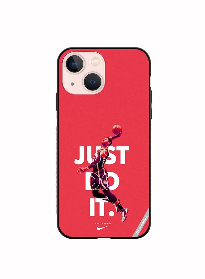 Protective Case Cover For Apple iPhone 13 Just Do It Paul George Design Multicolour