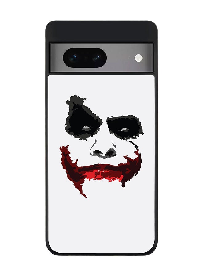 Rugged Black edge case for Google Pixel 7 Slim fit Soft Case Flexible Rubber Edges Anti Drop TPU Gel Thin Cover - Joker Grin