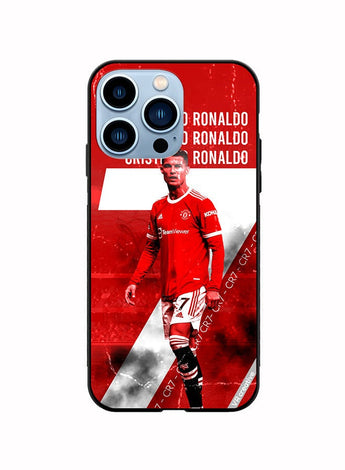 Protective Case Cover For Apple iPhone 14 Pro Cr7 Design Multicolour