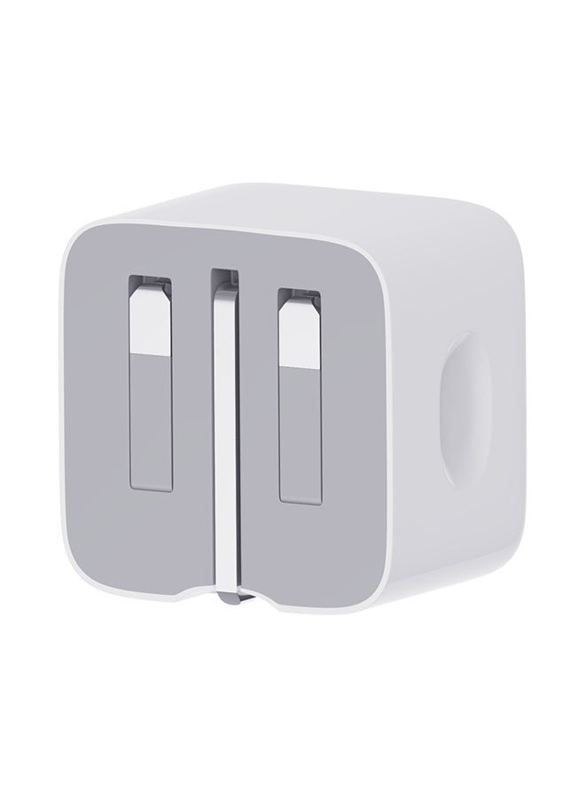 25W PD Power Adapter (GaN) USB Type C Fast Charger Travel Adapter For Iphone 15/15 Pro/15 Pro Max/15 Plus/14/13/12, Samsung, OnePlus- White