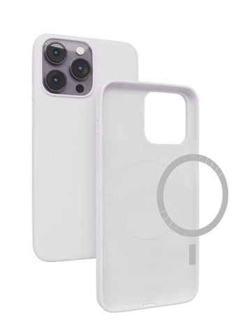 iPhone 14 Pro Max Case with Magsafe with Scratch Resistant Thin and Slim Classic Shockproof Military Grade Protection (White)