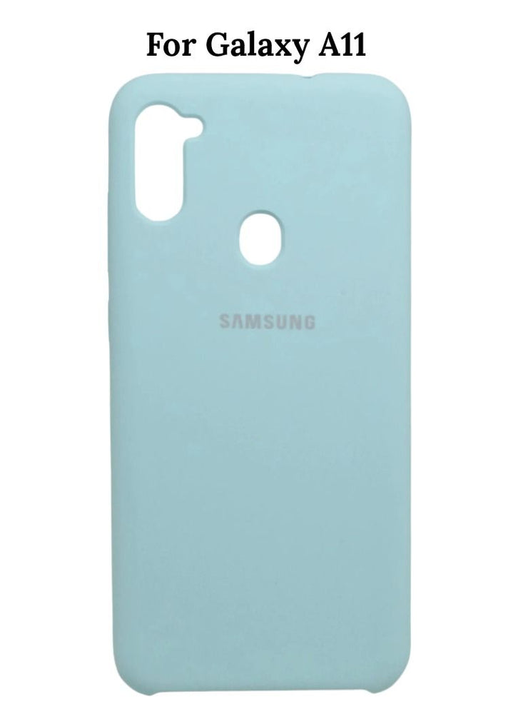 Silicone Protective Cover for Samsung Galaxy A11 Slim Stylish Case with Inside Microfiber Lining