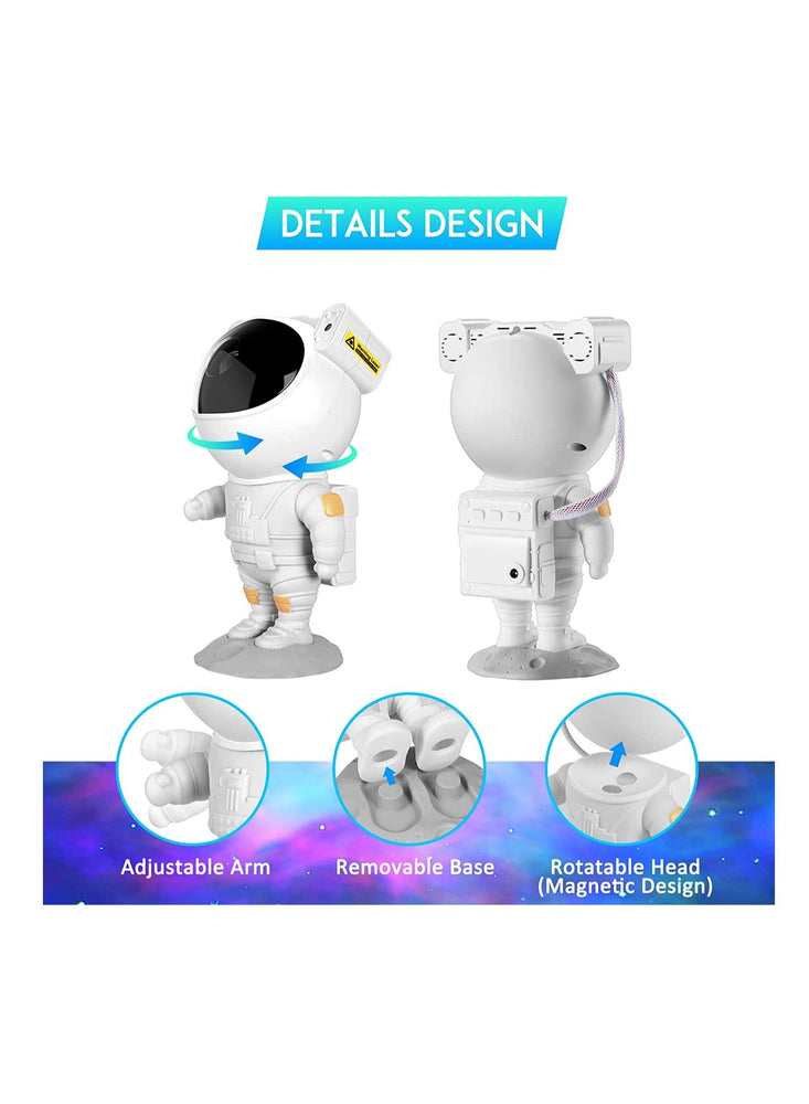 Star Projector Night Light with Timer and Remote Control Astronaut Projector Lamp 360° Rotation USB Galaxy Starry Sky Projector for Kids Party Bedroom and Game Room