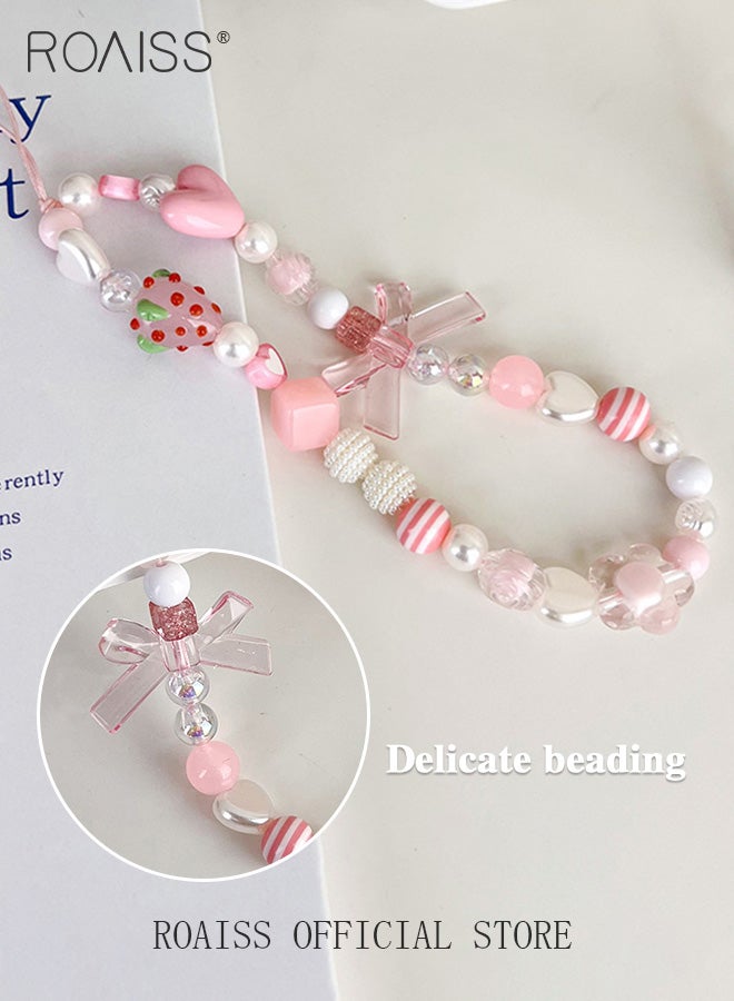 High Quality Mobile Phone Pendant Camera Anti Lost Rope Handmade Beads Cute and Fashionable Versatile for Everyday Use