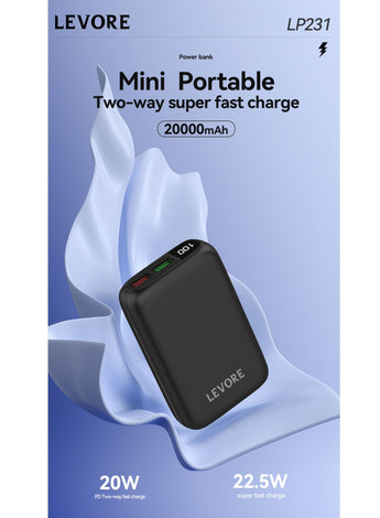 LEVORE Power bank 20000mAH LP231-BK