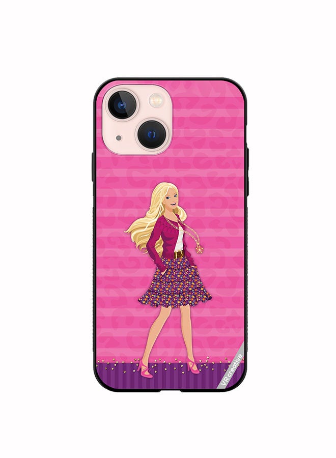 Protective Case Cover For Apple iPhone 14 Barbie Design Multicolour