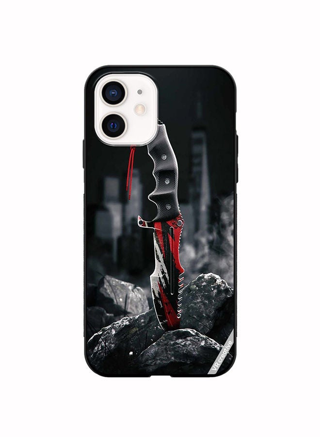 Protective Case Cover For Apple iPhone 12 mini Huntsman Knife Design Multicolour