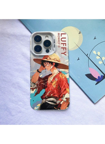 iPhone 15 Pro Max Case Anime One Piece Luffy Pattern Case for iphone 15 Pro Max UV Painting PC Hard Phone Case Anti-Scratch Shockproof（1）