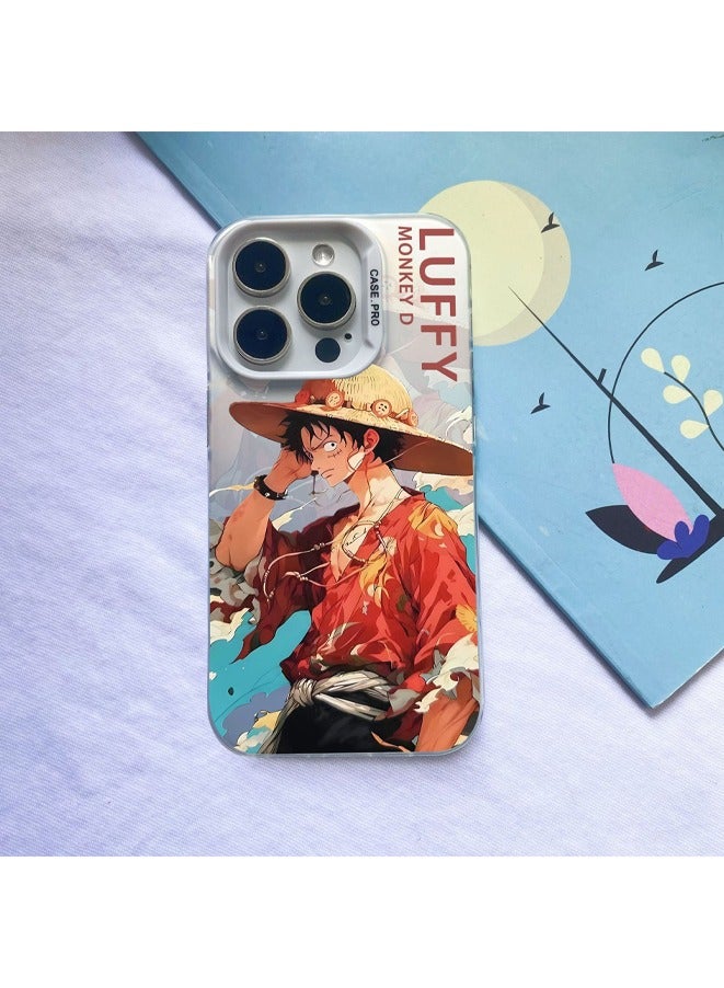 iPhone 15 Pro Max Case Anime One Piece Luffy Pattern Case for iphone 15 Pro Max UV Painting PC Hard Phone Case Anti-Scratch Shockproof（1）