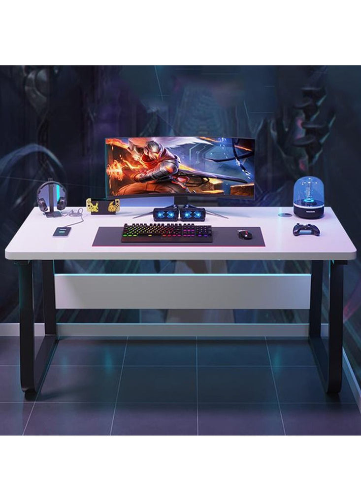 U-shaped Gaming Desk with  USB Ports,Morden Desk For Small Space ,Black(80*75*60)