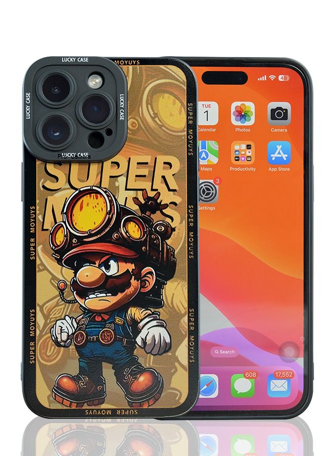 iPhone 14 Pro Max Case Super Mario Cover Adorable & Shockproof