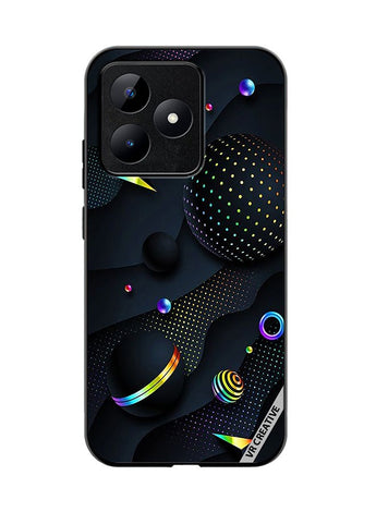 Protective Case Cover For Realme C53 Retro Design  Multicolour