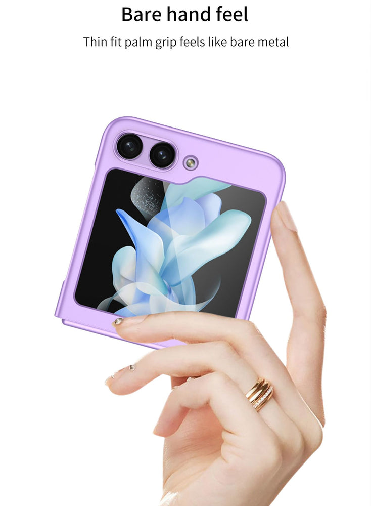 Case/Cover for Samsung Galaxy Z Flip 5 Matte Polycarbonate Ultra-Thin Military Grade Drop Protection Case Purple Colour