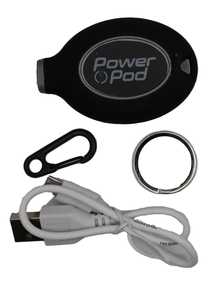 2-Hour Car Keychain Accessories Emergency Charger, Rechargeable Keychain And Reusable Keychain Phone Charger, Compatible With Iphone Power Pod With Key Ring Quick Connect Clip & Charging Cord