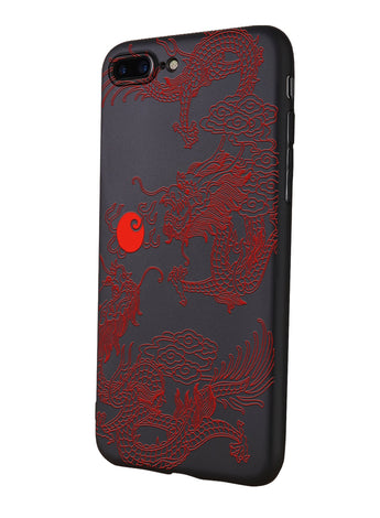 for iPhone 7 Plus/8 Plus Case, Shockproof Protective Phone Case Cover for iPhone 7 Plus/8 Plus, with Japan dragon Pattern