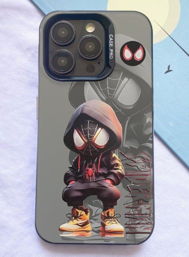 iPhone 15 Pro Max Case, PC Hard Phone Protective Case with Marvel Spider-Man Pattern, Anti-Scratch Shockproof Anti-Yellowing Case Cover for Apple iPhone 15 Pro Max 6.7''