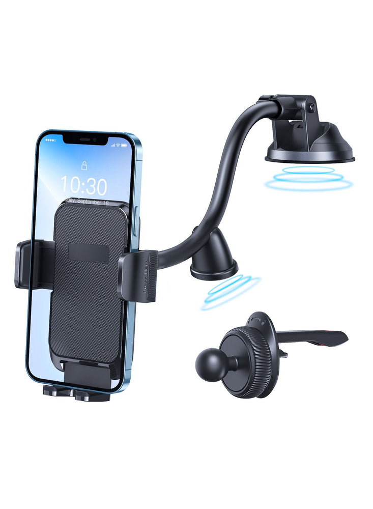 Flexible Arm Dashboard, Windshield Car Phone Holder, Adjustable Suction Cup Car Phone Holder