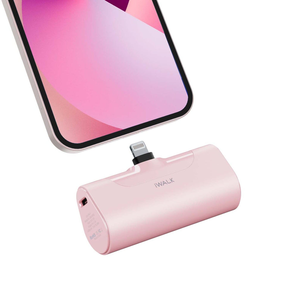 Small Portable Charger 4500mAh Ultra-Compact Power Bank Cute Battery Pack Compatible with iPhone 13/13 Pro Max/12/12 Mini/12 Pro Max/11 Pro/XS Max/XR/X/8/7/6/Plus and More (Pink))