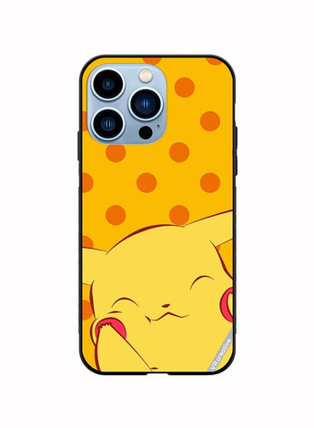 Protective Case Cover For Apple iPhone 14 Pro Cheeky Pikachu Design Multicolour