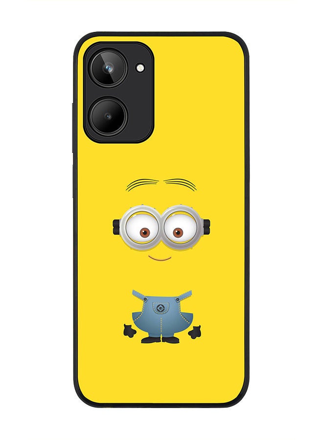 Rugged Black edge case for Realme 10 4G Slim fit Soft Case Flexible Rubber Edges Anti Drop TPU Gel Thin Cover -  Minion 2