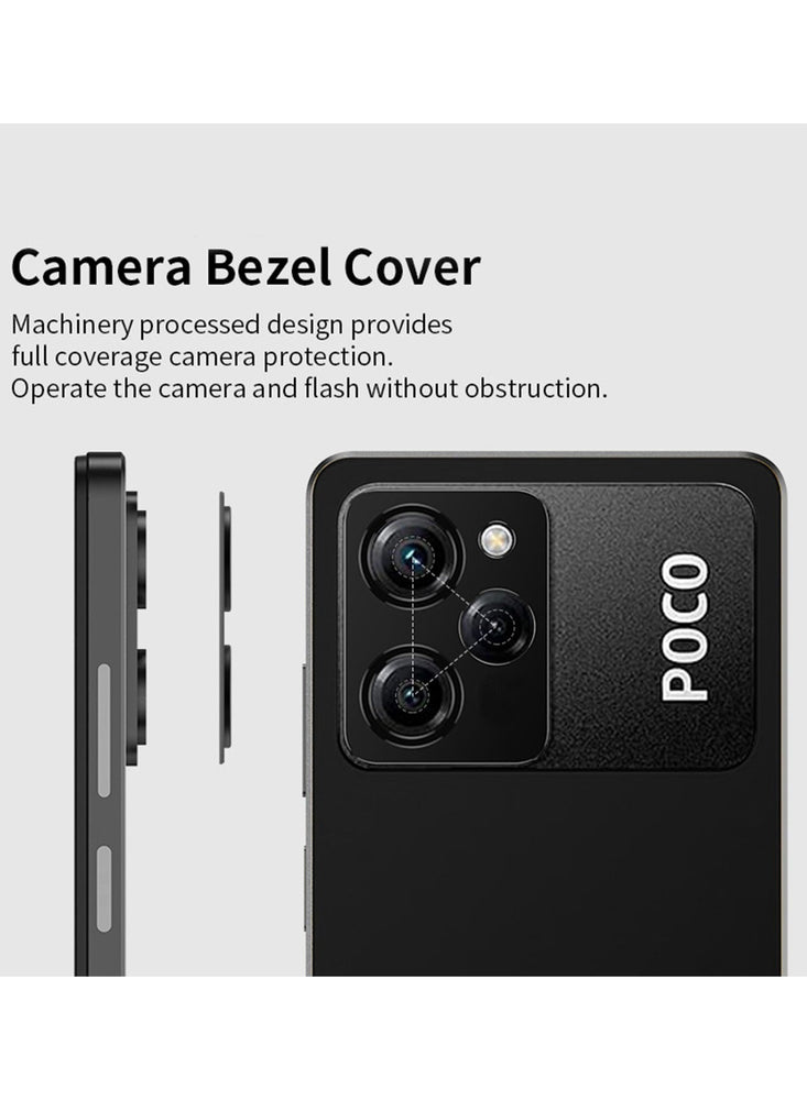 Camera Lens Protector for Xiaomi Poco X5 Pro Cover Full Ultra Thin Tempered Glass, Easy Installation Metal Film with Easy Installation, Scratch Resistan Case-Friendly, HD Clear