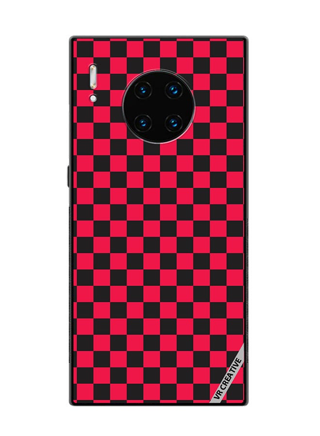 Protective Case Cover For Huawei Mate 30 Pro Checkerboard Vector Seamless Pattern Design Multicolour