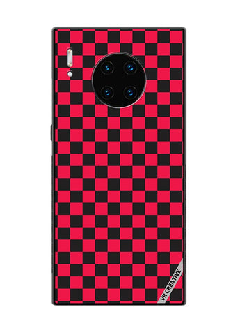 Protective Case Cover For Huawei Mate 30 Pro Checkerboard Vector Seamless Pattern Design Multicolour