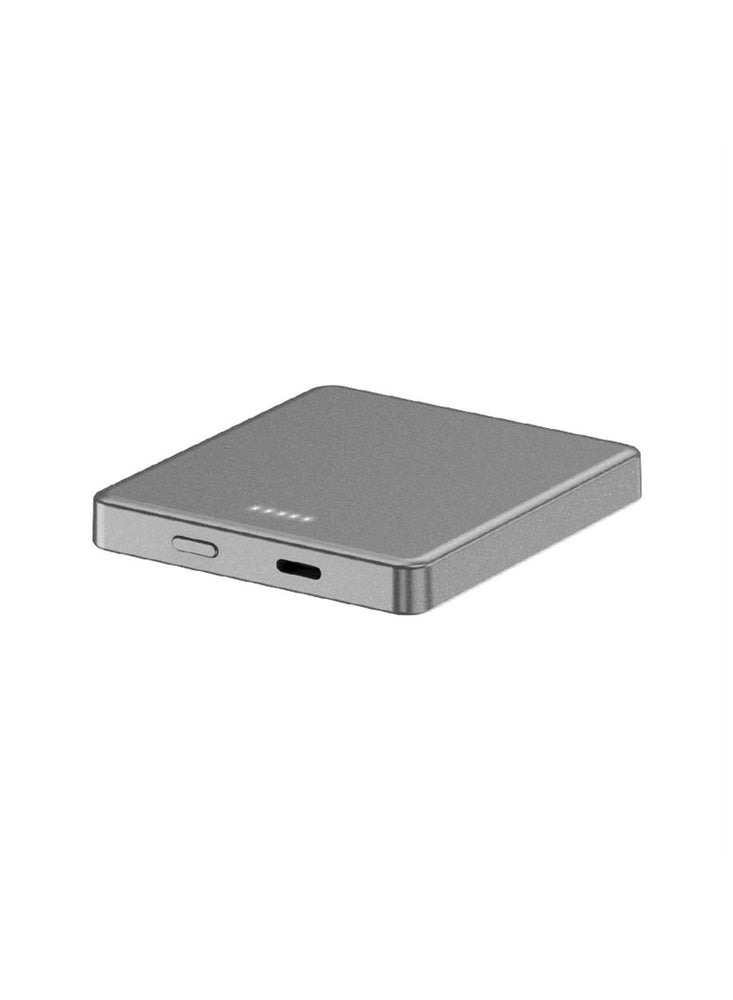 5000mAh Fast Magnetic  Portable Power Bank Charger for iPhone 12 and 13 series.  Grey