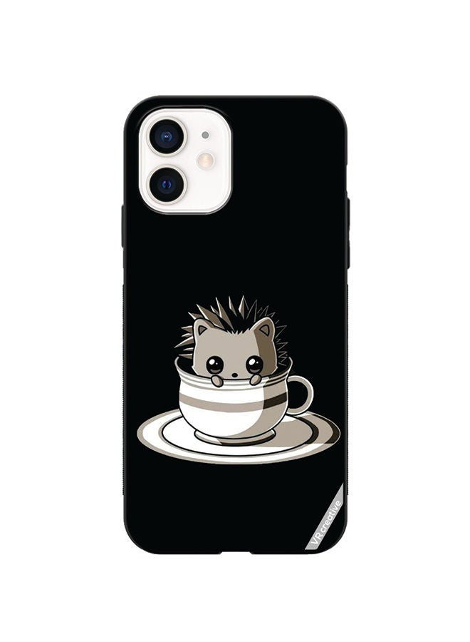 Protective Case Cover For Apple iPhone 12 mini Cat In A Cup Design Multicolour