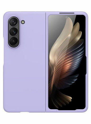 Slim Case Designed for Samsung Galaxy Z Fold 5 , Ultra-Thin Hard & Matte Polycarbonate with Non-Slip Grip Shockproof Purple Colour