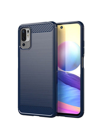 Phone Case for Xiaomi Redmi Note 10 5G Protector Cover and Cell Accessories TPU Silicone Protective Redmi Note 10 5G Carbon Fiber Blue