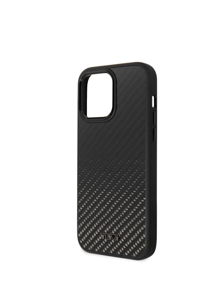 Tumi Genuine Aluminum Carbon Fiber Hard Case, Protection Against Scratch & Damage, Easy Snap-On, Lifted Camera Ring, Accurate Cutouts, Premium Quality, For iPhone 14 Pro Max - Black