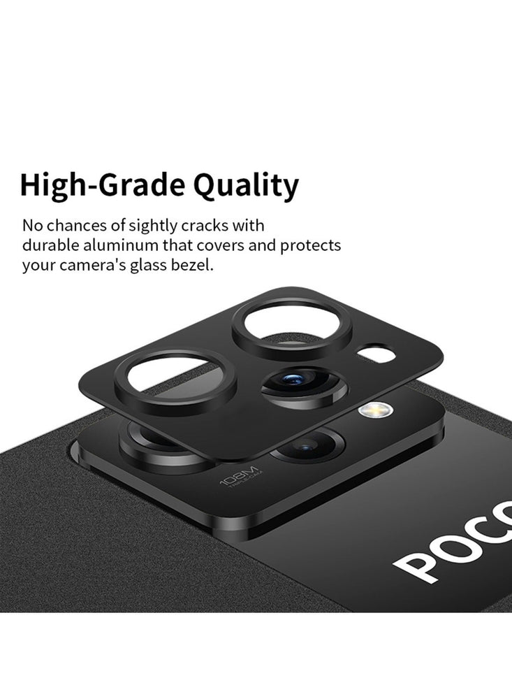 Camera Lens Protector for Xiaomi Poco X5 Pro Cover Full Ultra Thin Tempered Glass, Easy Installation Metal Film with Easy Installation, Scratch Resistan Case-Friendly, HD Clear