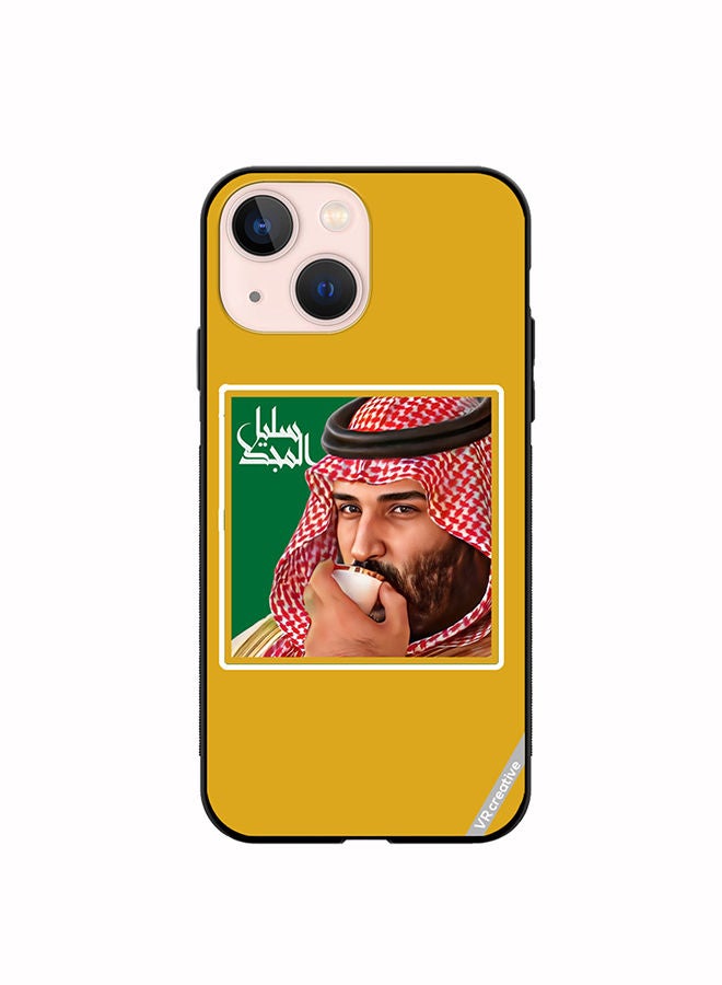 Protective Case Cover For Apple iPhone 14 Mohammed Bin Salman Al Saud Design Multicolour