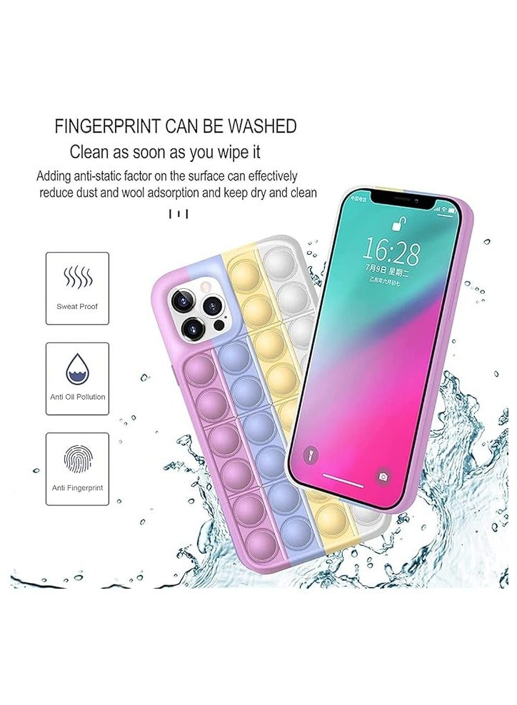 Stylish Shockproof Push Pop Fidget Toy Case Cover For Apple iPhone 12 Pro Max 6.7 Inches