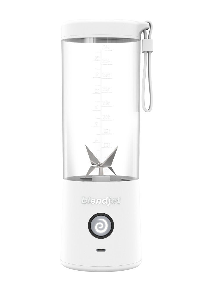 V2 Portable Blender | World's Most Powerful 16Oz @22,000 RPM, 6 Stainless Steel Blades, Ice Crasher, USB-C Charging, Leak Proof, Self Cleaning, Safety Features, BPA Free - White