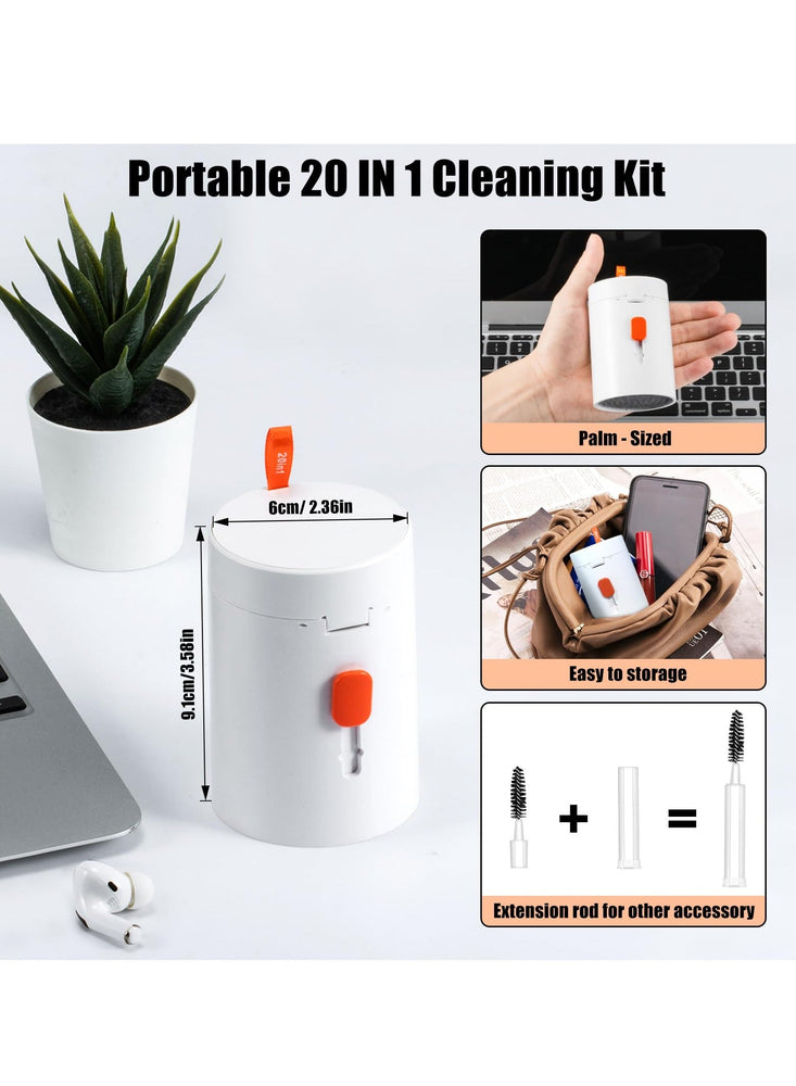 Laptop Cell Phone Screen Cleaning Kit, Computer Keyboard Brush Cleaning Spray, 20 in 1 Electronic Device Cleaning Tool for Camera Computer Monitor Earbuds TV Tablet Car Screen