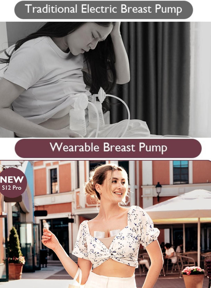 S12 Pro Portable Single Electric Breast Pump Low Noise Smart Display 3 Modes 9 Levels