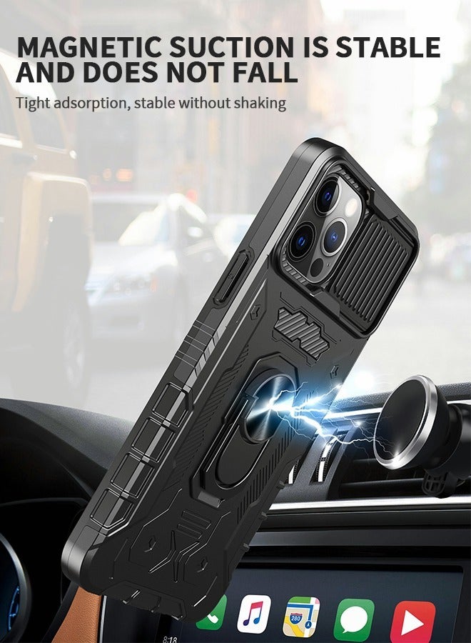 IPhone 14 Pro Max Case 360° Full Body Protection Silicone Bumper with Kickstand and Dual Layer Built-in Tempered Glass Screen Protector Shell 6.7 Inch,IPhone 14 Pro Max Phone Cover