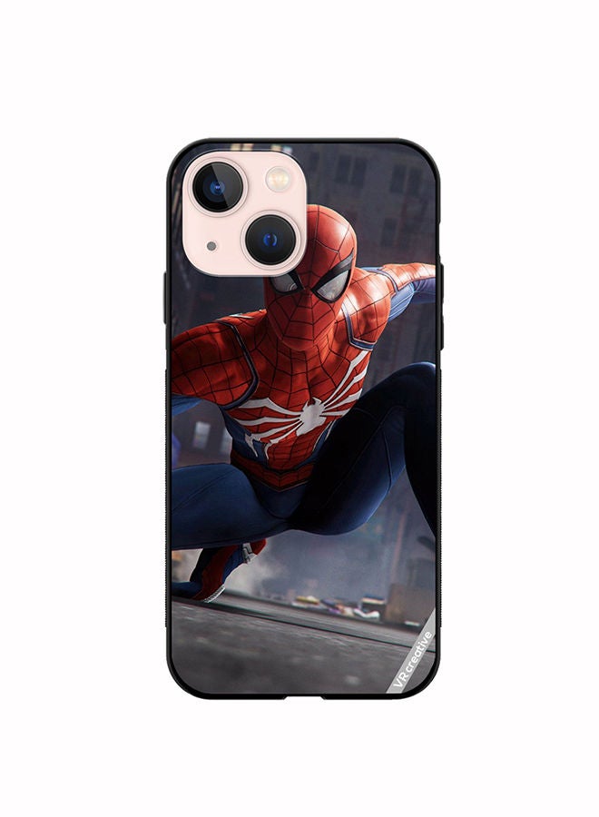 Protective Case Cover For Apple iPhone 13 Spiderman Design Multicolour